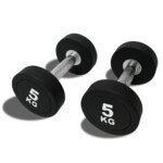 Wholesale Custom Round Rubber Gym Dumbbell Set - Image 2