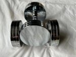 Gym Fitness 15-50KG Gold Steel Chrome Electroplated Dumbbells Sets - Image 6
