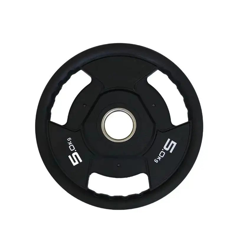 H21457baf47344f1db43981a8fdce4319w Eco-Friendly PVC Bumper Plates Rubber Barbell Fitness Equipment - Image 1