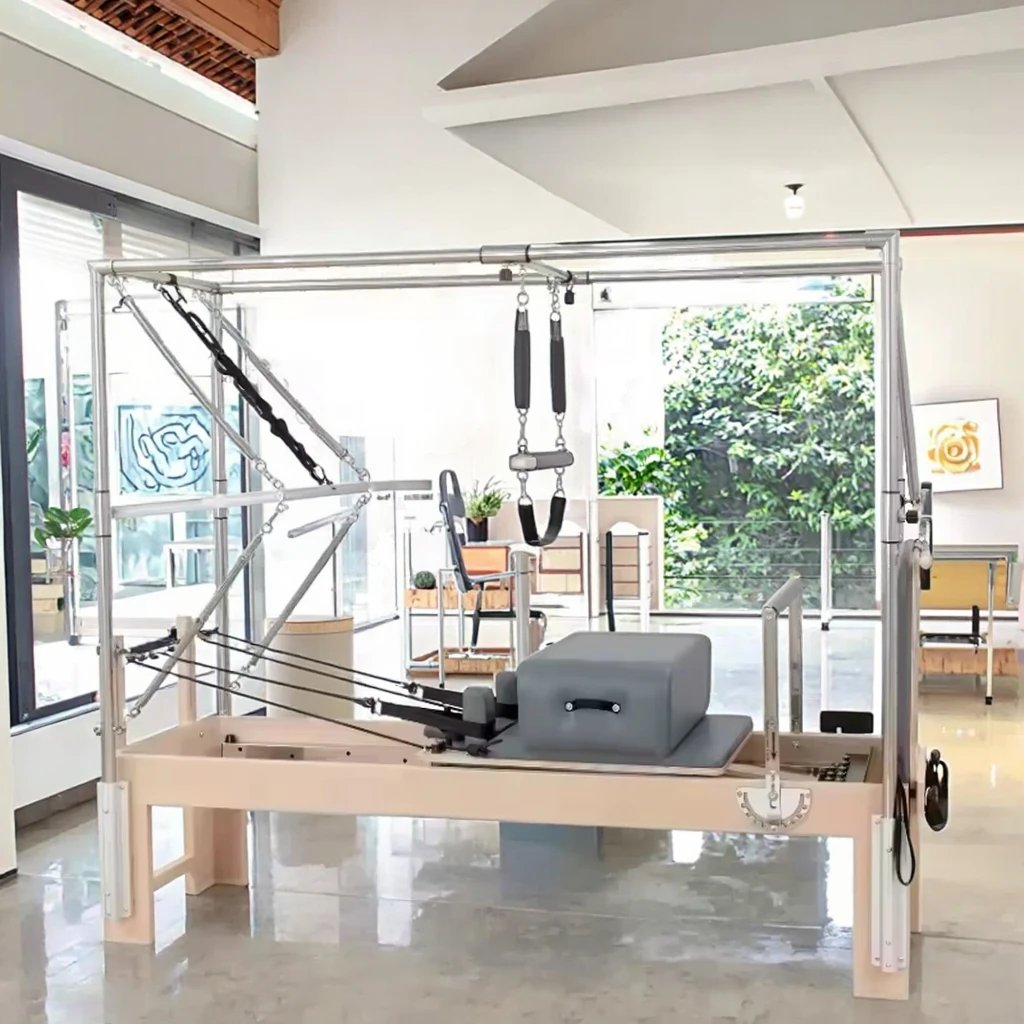 H282835b5b5a64e4ca209027a88e69b0dr 3 in 1 Maple Cadillac Pilates Reformer Studio Use - Image 1