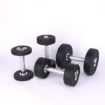 Wholesale Custom Round Rubber Gym Dumbbell Set - Image 5