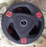 Factory Direct 3 Holes Black Rubber Weight Plates - Image 2