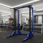 HD Adjustable Half Rack Steel Strength Training Safety Feature - Image 6