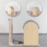 Sturdy Oak Portable Pilates Ladder Barrels for Studio/Home - Image 4