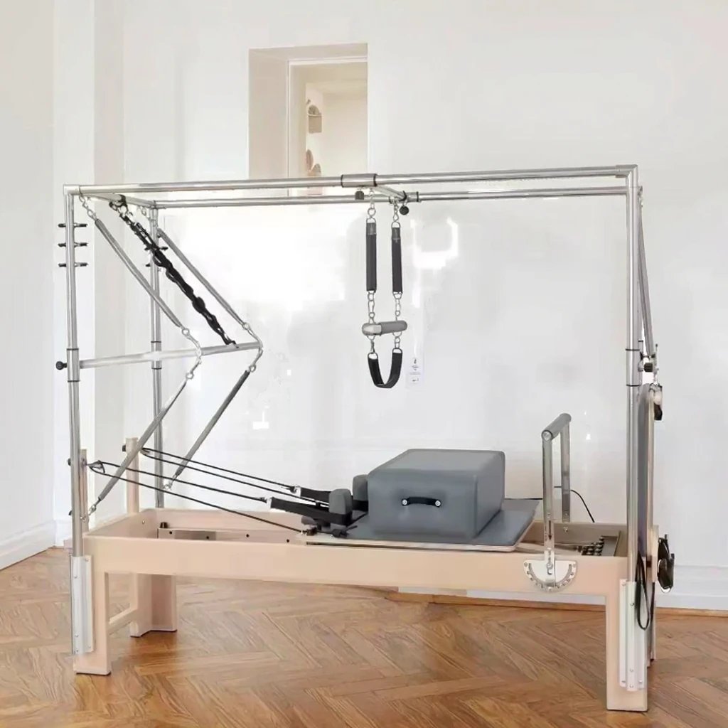 H8bd17a7393564c5dbc0c4360dd3b3aebX 3 in 1 Maple Pilates Cadillac Reformer Machine - Image 1