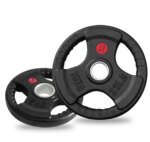 Gym Fitness 2.5-25kg Trigrip Rubber Plate Set Eco-Friendly