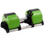 40KG 90LB Adjustable Electroplated Dumbbell Set With Rack