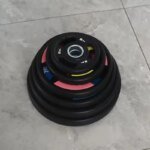 Durable PVC Weight Plates Barbell Gym Equipment - Image 3