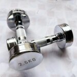Gym Fitness 15-50KG Gold Steel Chrome Electroplated Dumbbells Sets - Image 4