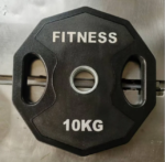 Gym Weight Plates Rubber Ten Sides Bumper Fitness Equipment - Image 2
