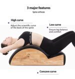 Wood Portable Adjustable Spine Corrector for Home Gym Yoga Pilates - Image 6