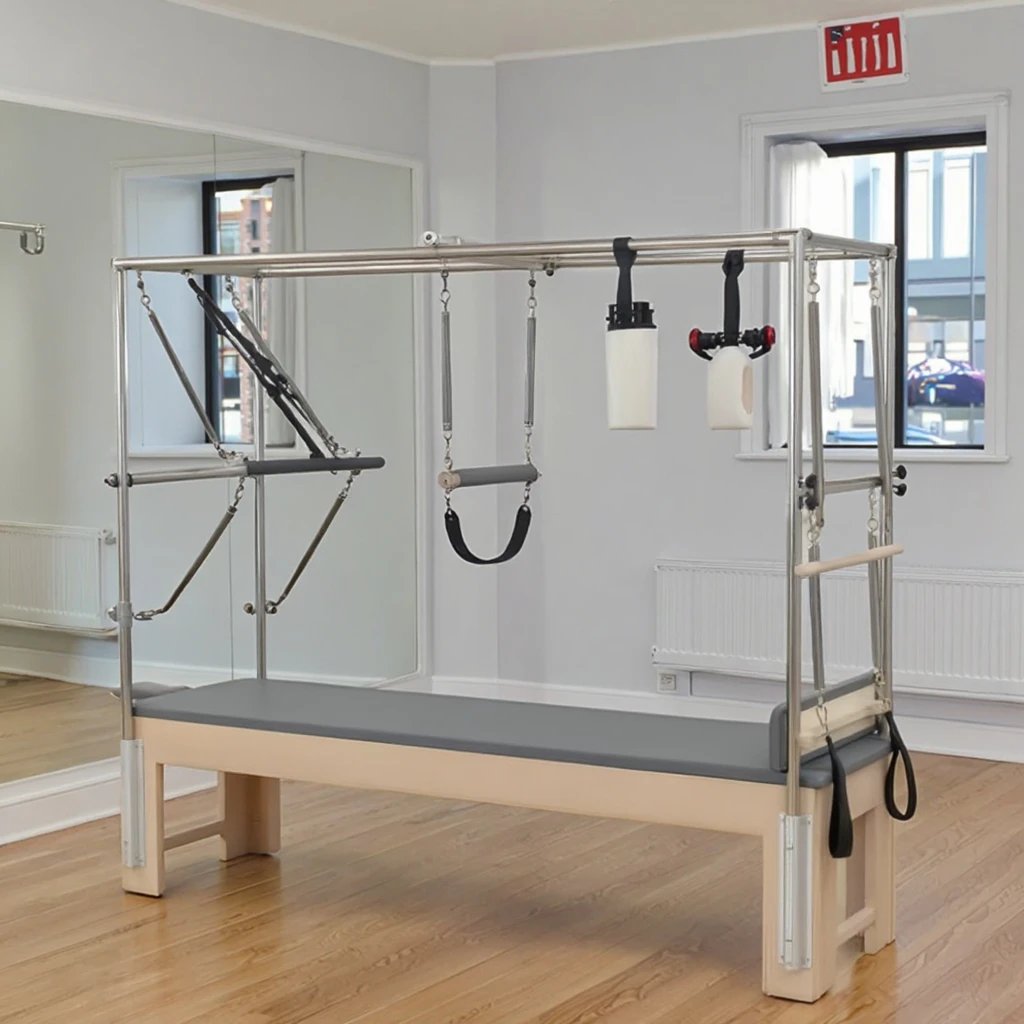 Hbb67f92a69ee491f9ce492db63962e2bd Wholesale Oak Pilates Reformer: Adjustable, Sturdy, Portable - Image 1