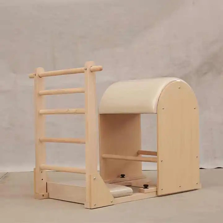 Hc80fa2152ae34564bc0ad280f1687870x Yoga Home Reformers Wooden Adjustable Pilates Ladder Barrel - Image 1