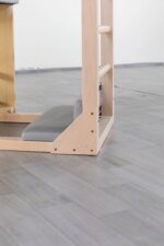 Maple Wooden Ladder Barrel Length Adjustable Stable Base - Image 5