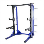 HD Adjustable Half Rack Steel Power Strength Trainer - Image 2