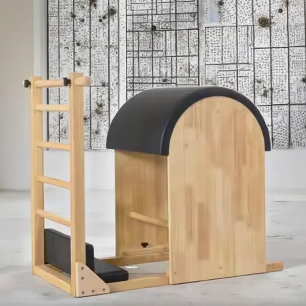 Hd95a76d50c9a430a8fbbbdd6b3281b50n Durable Oak Wood Pilates Ladder Barrel for Home Studio - Image 1