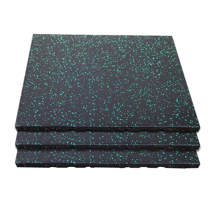 Fitness EPDM Rubber Flooring Tiles with Shock Absorption for Gym Weight Rooms 500x500mm