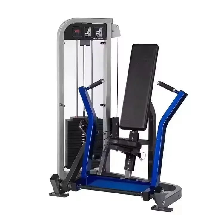 Seated Chest Press Machine 80kg Weight Stack Commercial Gym Strength Training Equipment