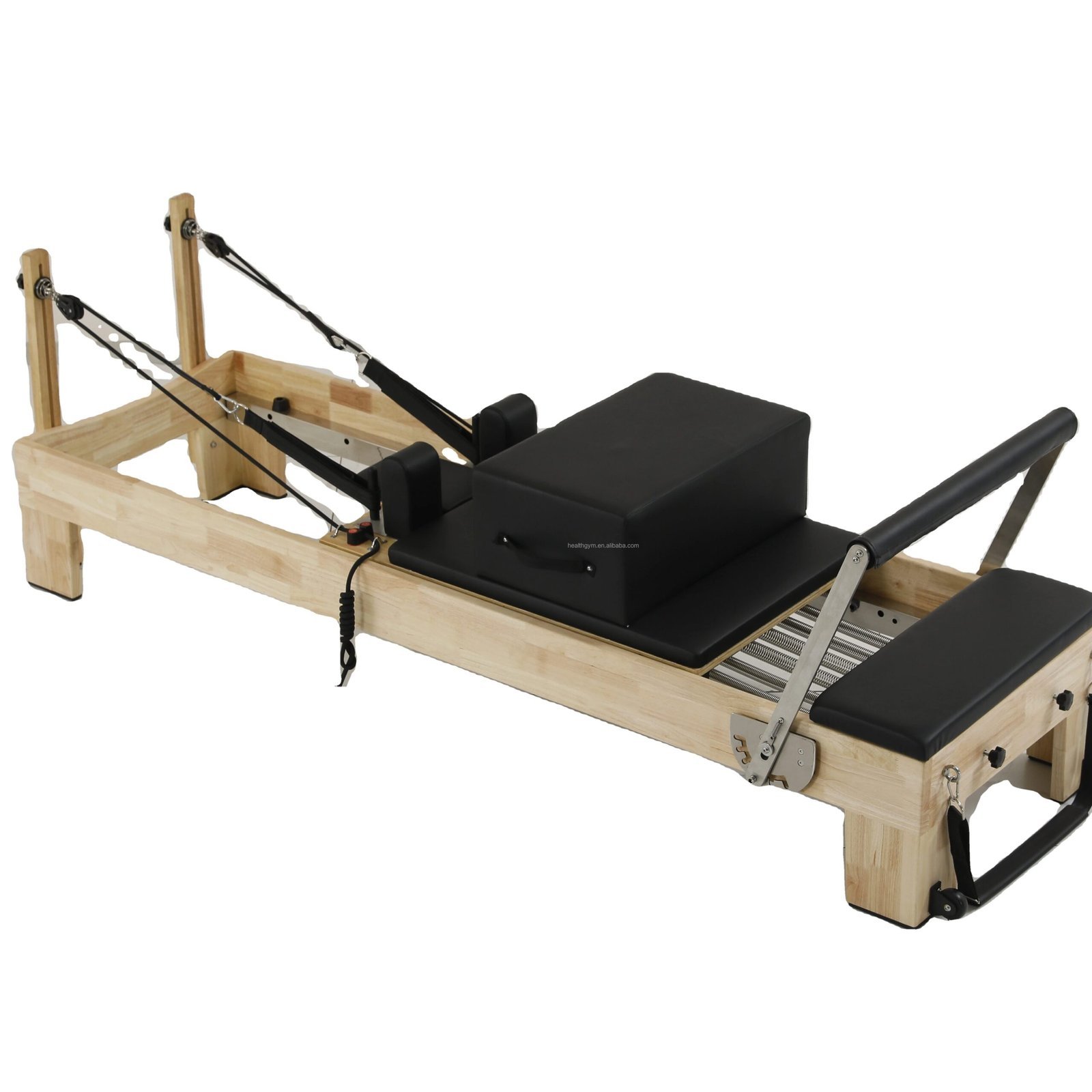 Maple Wood Pilates Reformer Machine for Studios with Customizable Design and CE Certification