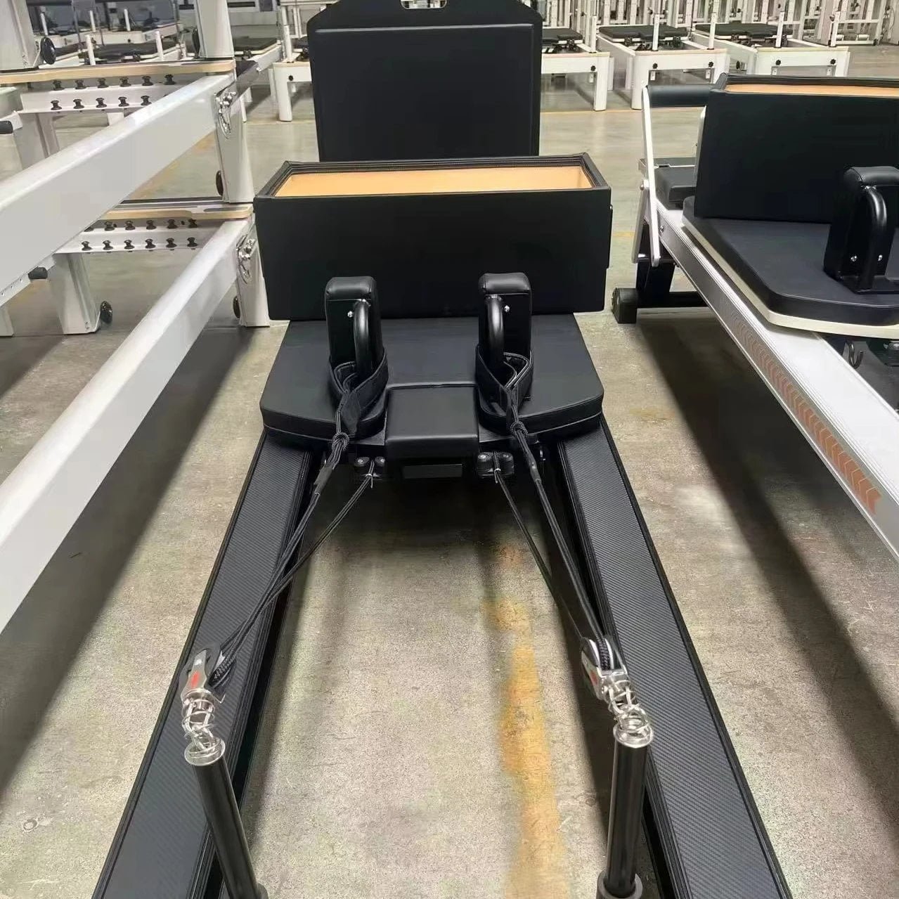 Pilates Reformer with Maple Wood Construction for Studio Gym & Home Use