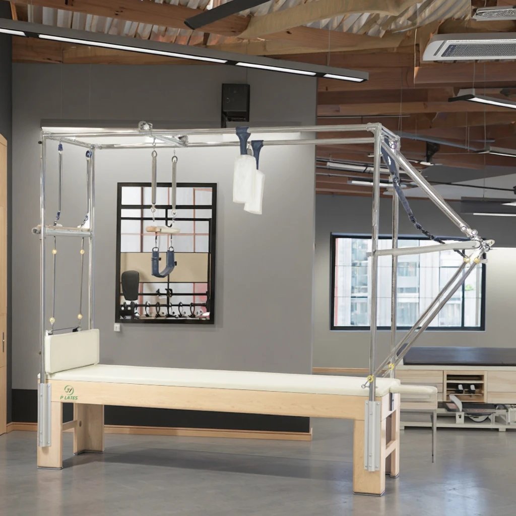 Maple Cadillac Pilates Machine with Advanced Resistance System for Home Gym and Studio Use