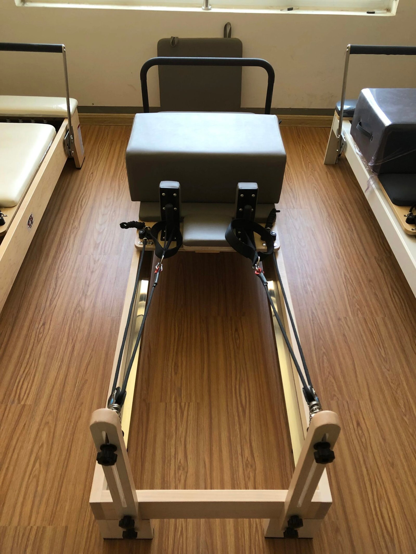 Pilates Reformer with Premium Maple Wood Construction for Studio & Home Fitness
