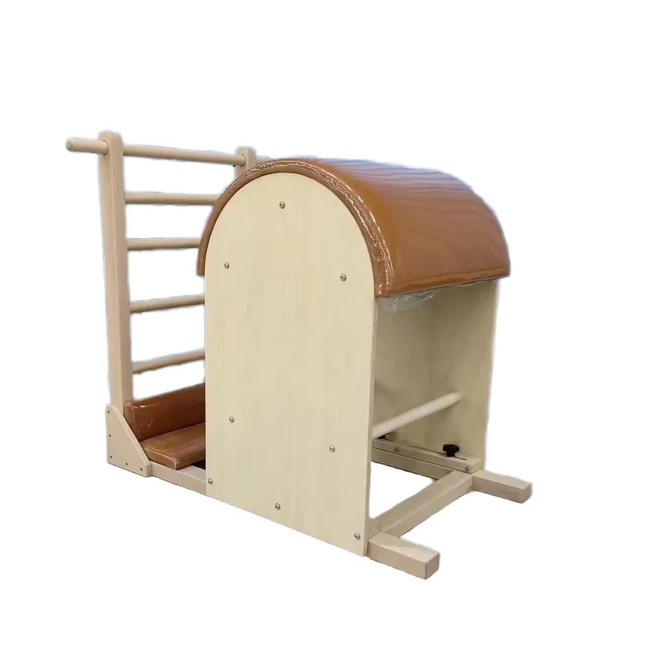 Maple Wood Ladder Barrel Trainer for Pilates Core Strength & Flexibility Workouts
