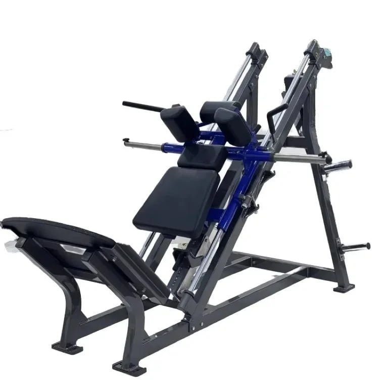 Hack Squat Machine Plate Loaded with Non-Slip Surface for Commercial Gym Strength Training