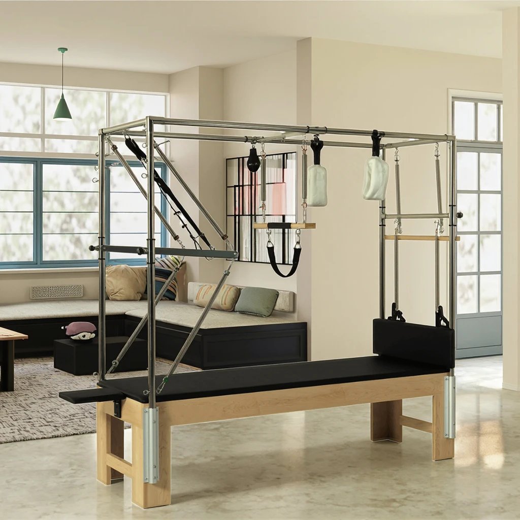 Pilates Cadillac Reformer with Custom Spring Resistance for Home & Gym Shaping