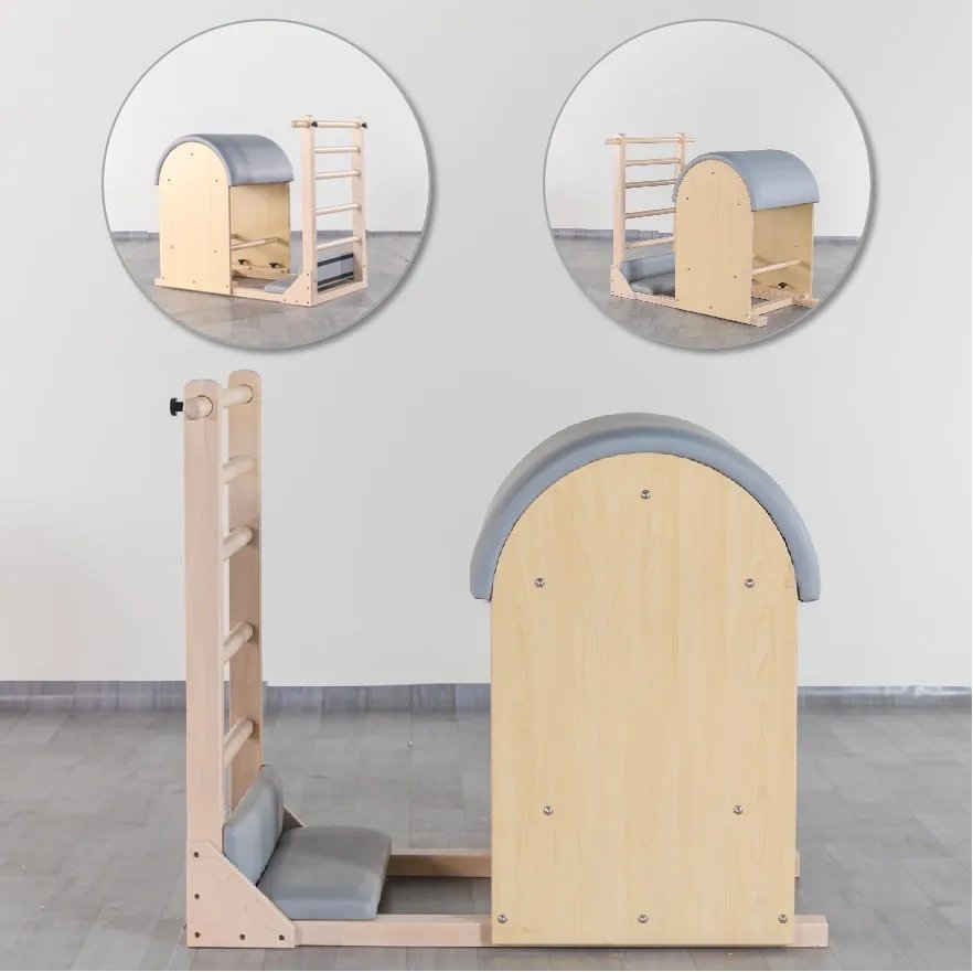 Maple Pilates Ladder Barrel with Adjustable Knobs for Commercial Studios & Home Use