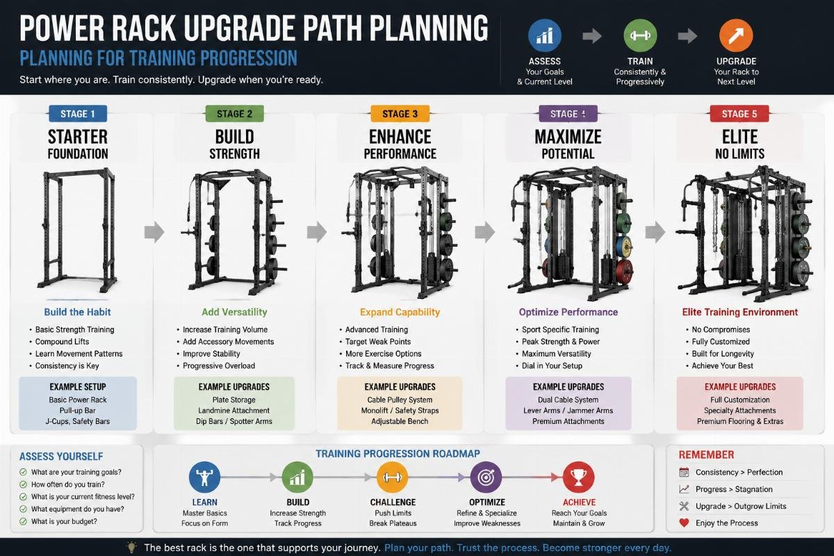 Planning for training progression Power rack upgrade path planning