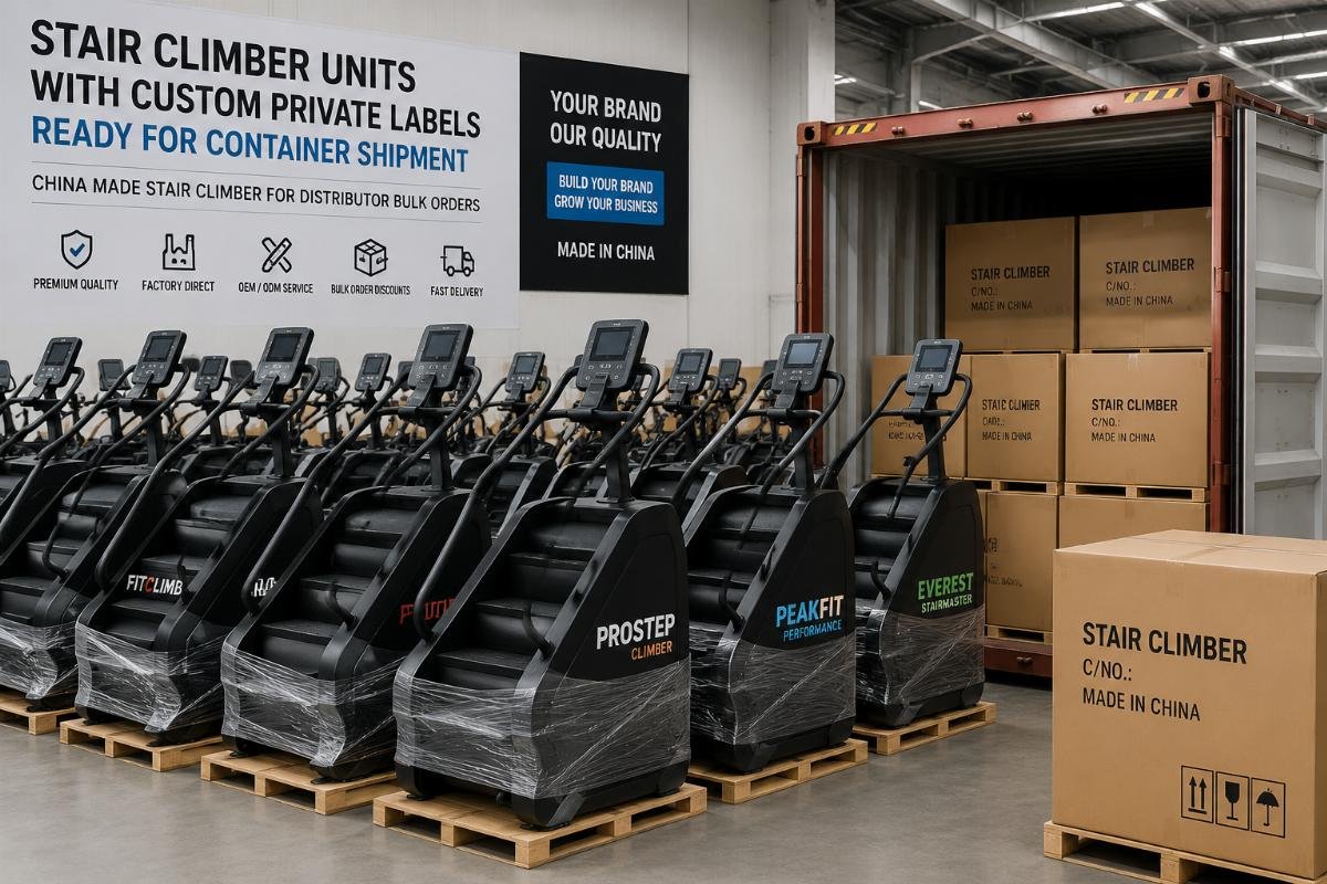 China made stair climber for distributor bulk orders Stair climber units with custom private labels ready for container shipment