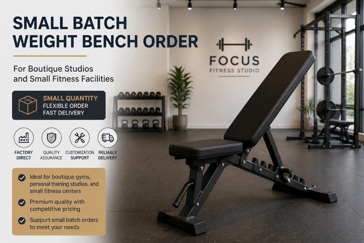 Small quantity weight bench order for small fitness facilities Small batch weight bench order for a boutique studio