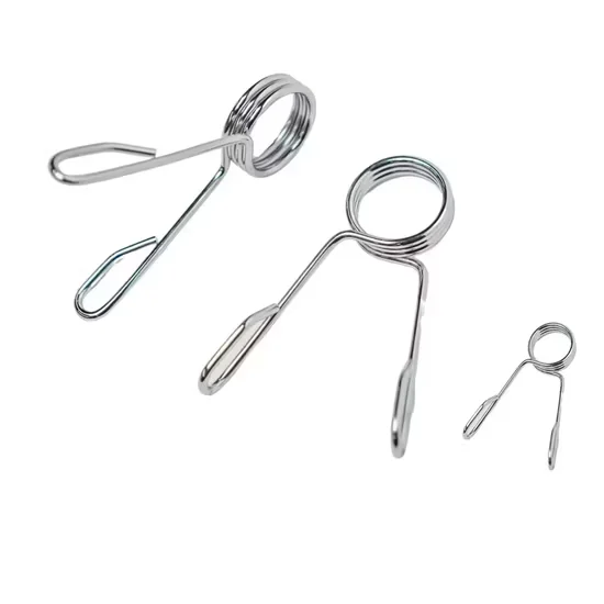 Barbell Spring Clips Silver Custom Logo Wholesale
