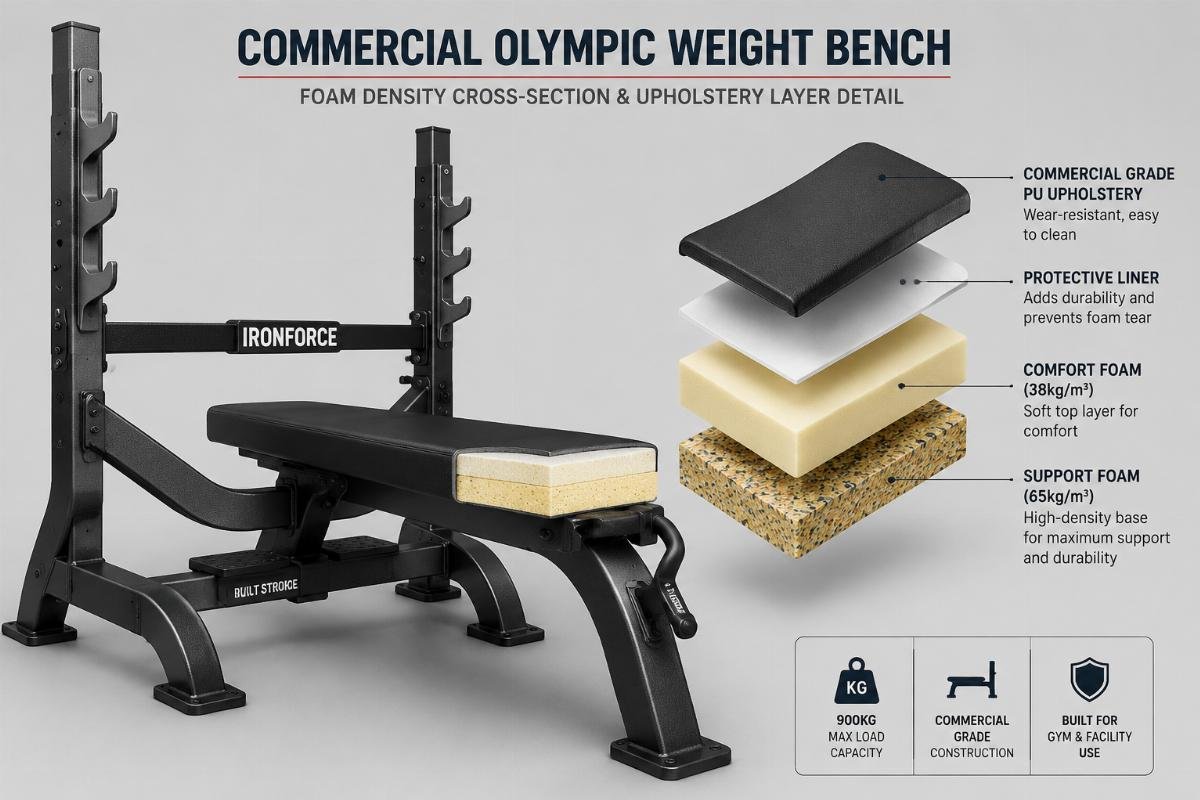 Buy Olympic Bench for Sale | Bick Commercial Gym Manufacturer
