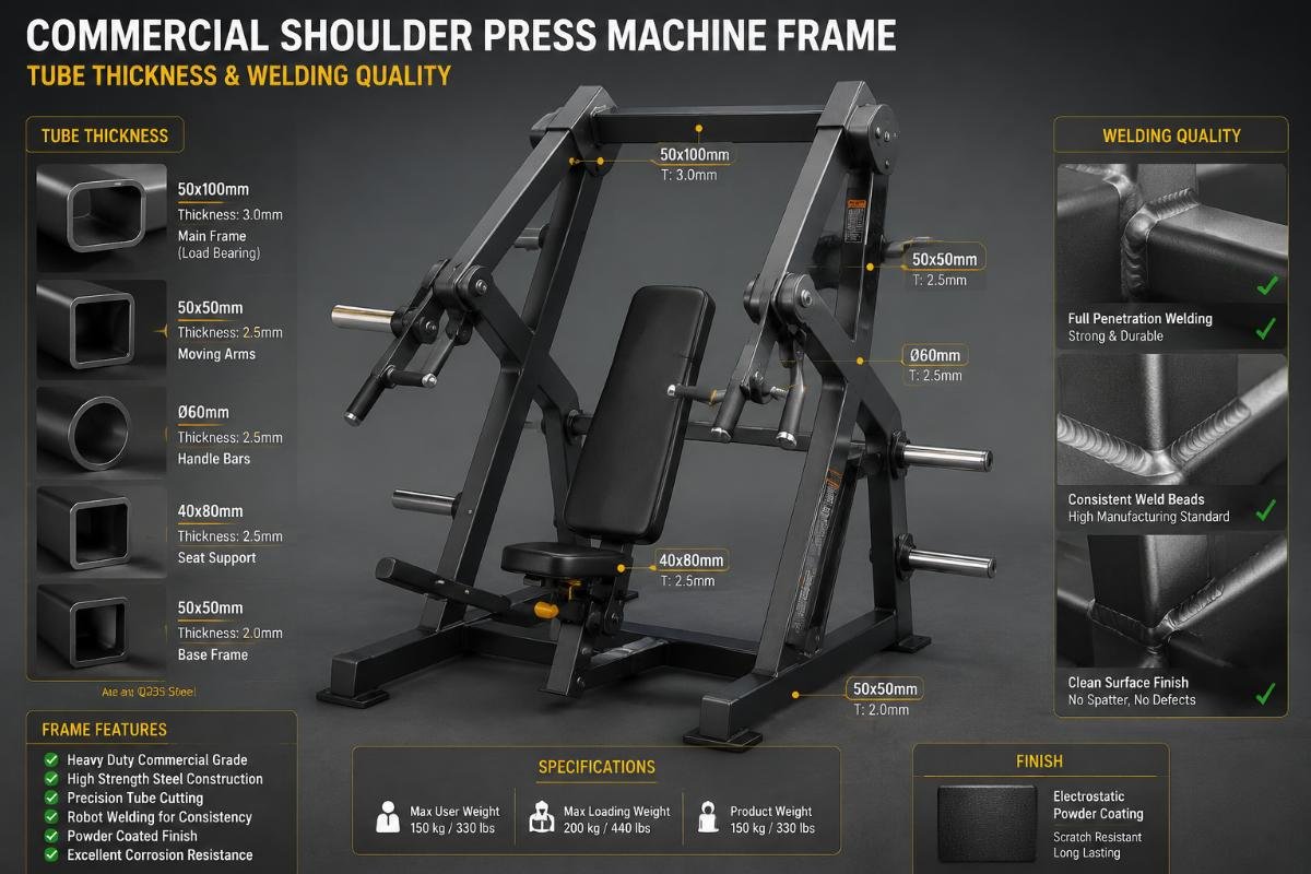 Commercial Shoulder Press Machine OEM Manufacturer for Sale