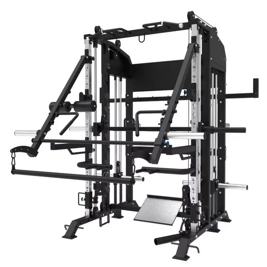 Commercial Smith Machine Cable Crossover Power Rack for Gym Strength Training