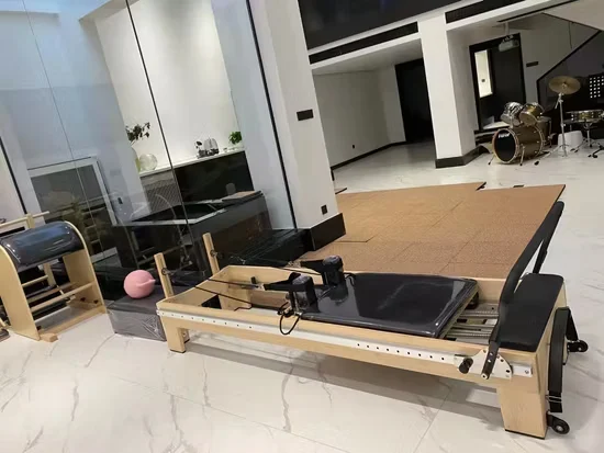Custom Pilates Reformer Yoga Equipment Beech Wooden Color OEM Wholesale
