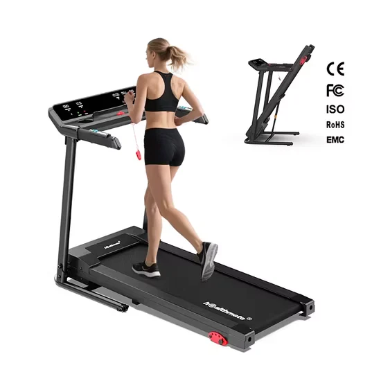 HSM Motorized Treadmill with Hydraulic Cylinder Manual Incline Function
