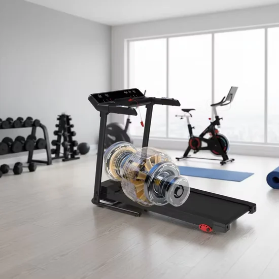 HSM Motorized Treadmill with Transport Wheels Manual Incline Wholesale In Stock