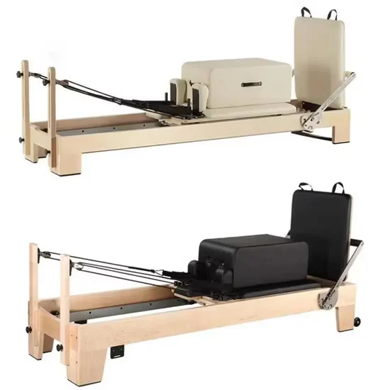 Maple Pilates Reformer Custom Wood Home Gym Studio Machine