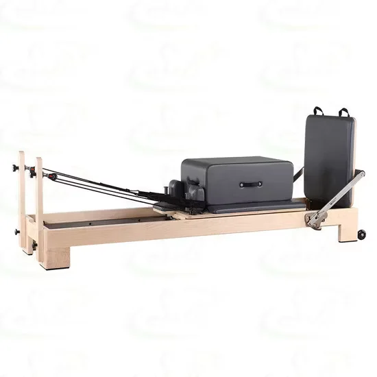Pilates Reformer with Tower Bed White Maple Wood Wholesale In Stock
