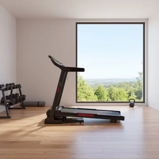 Safe Mt296 ABS Material Electric Treadmill for Health Maintenance