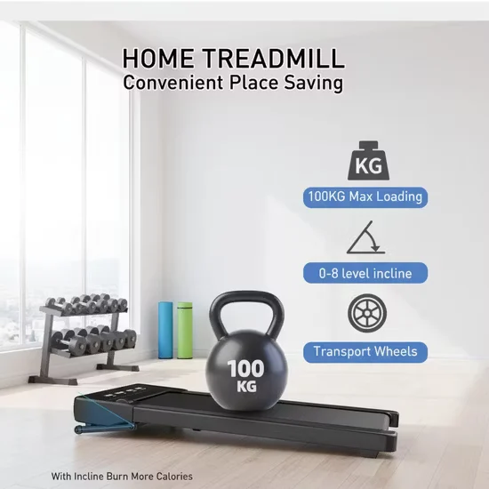 W04H1 Motorized Walking Treadmill with Transport Wheels In Stock Wholesale
