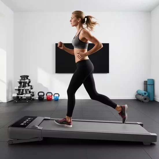 W04H1 Walking Treadmill with Transport Wheels Remote Control In Stock