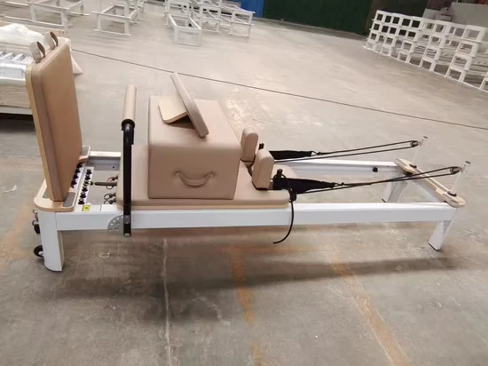 White Aluminum Pilates Reformer SRY-12 for Studio & Home Use