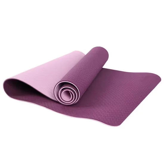 Wholesale Custom Logo 6mm TPE Yoga Mat Double Layer