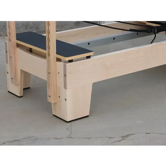 Wood Pilates Reformer Bed Machine for Home Gym Fitness Equipment